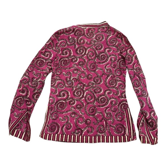 TORY BURCH Pink Paisley Long Sleeve Top - Picture 3 of 3